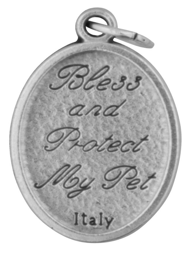Venerare 1″ Saint Francis Pet Medal — Made in Italy | Collar Charm to Bless & Protect Your Pet (1) - Image 2